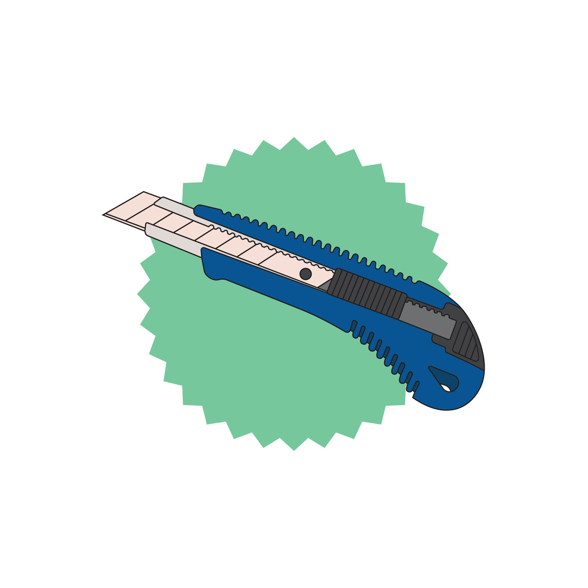 cutting knife for work needs 48845471 Vector Art at Vecteezy
