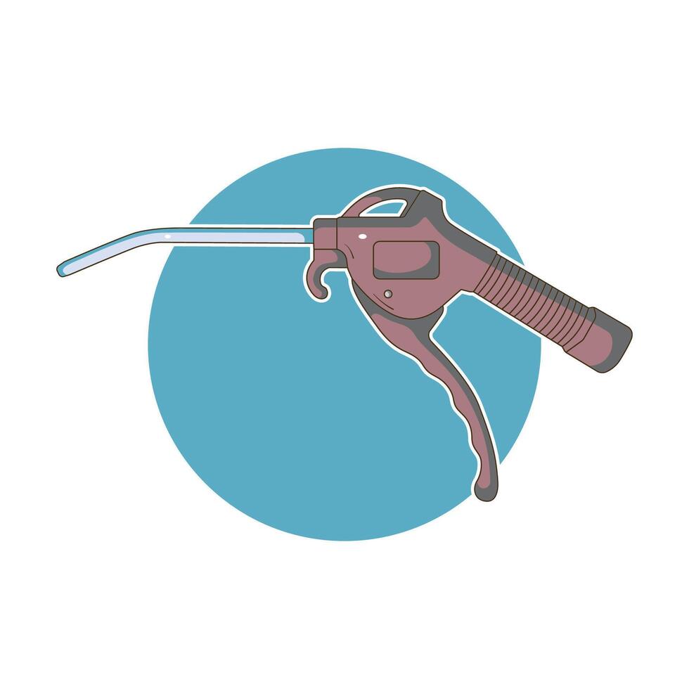 air blower to clean sand dirt vector
