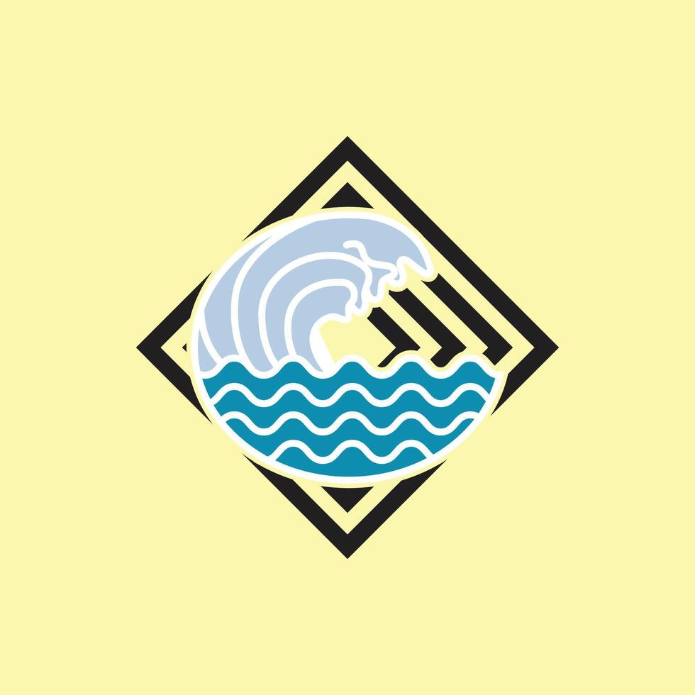 illustration of sea waves vector