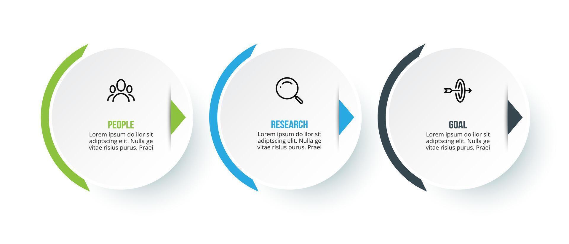 Business concept infographic template with option. vector