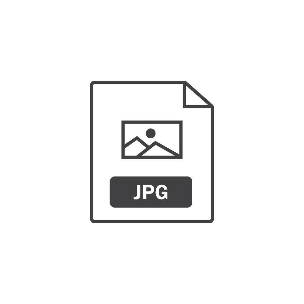 jpg file format icon element design template vector