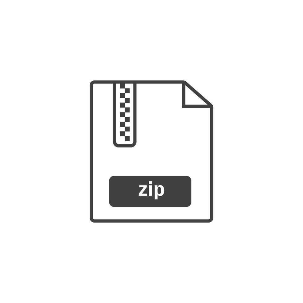 zip or winrar file format icon element design vector