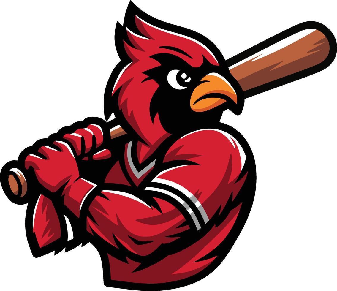 Cardinal Mascot Sport Illustration vector