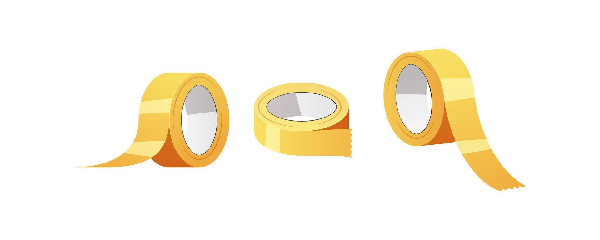 adhesivo cinta aislado en blanco antecedentes. vector