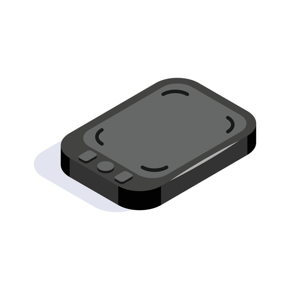 Well designed isometric icon of graphic tablet, ideal for digital drawing and designing vector