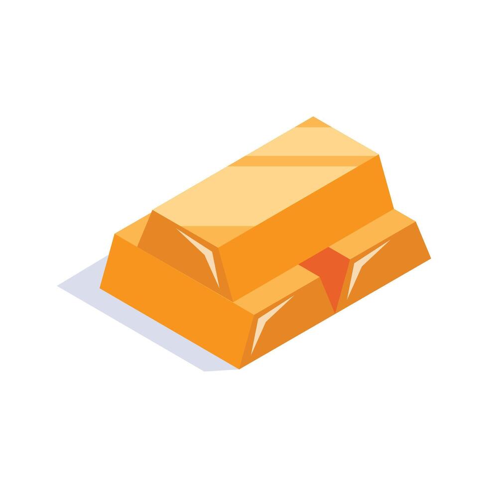 A captivating icon of gold bars, modern gold ingots design, finance related concept icon vector