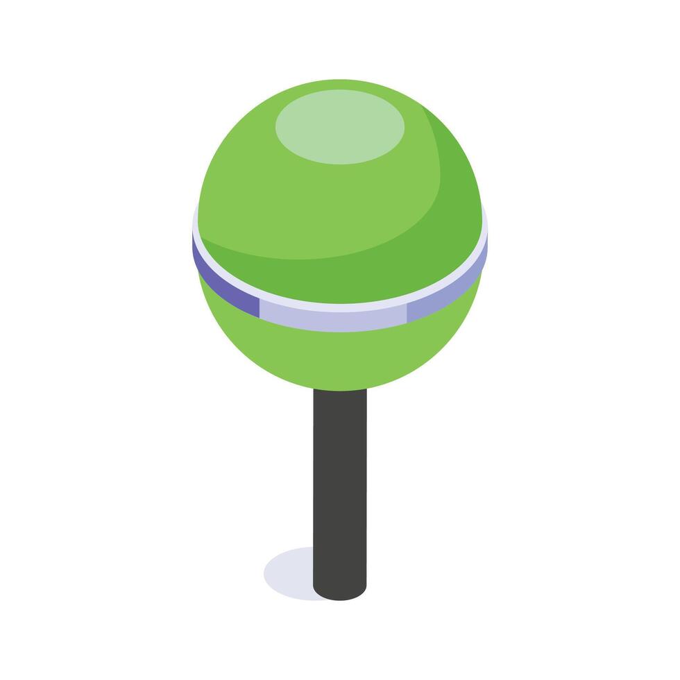 Cath a sight of this beautiful icon of lollipop, sugar hard candy mounted on stick vector