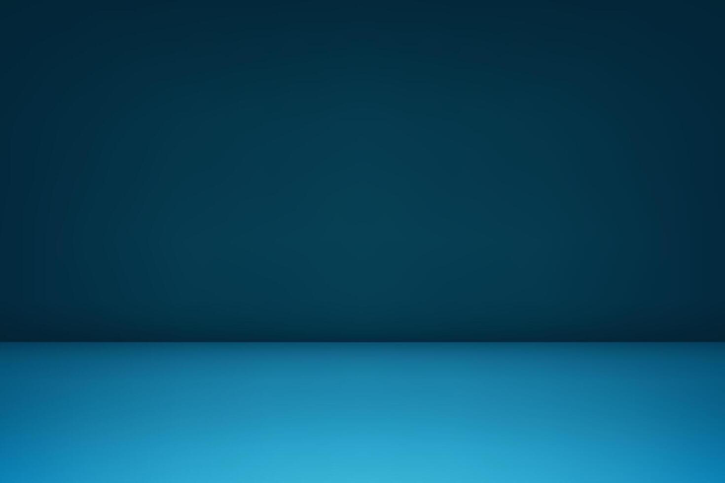Dark blue Studio background. Space for selling products on the website. Blue Background Empty Room Studio with table. illustration. vector