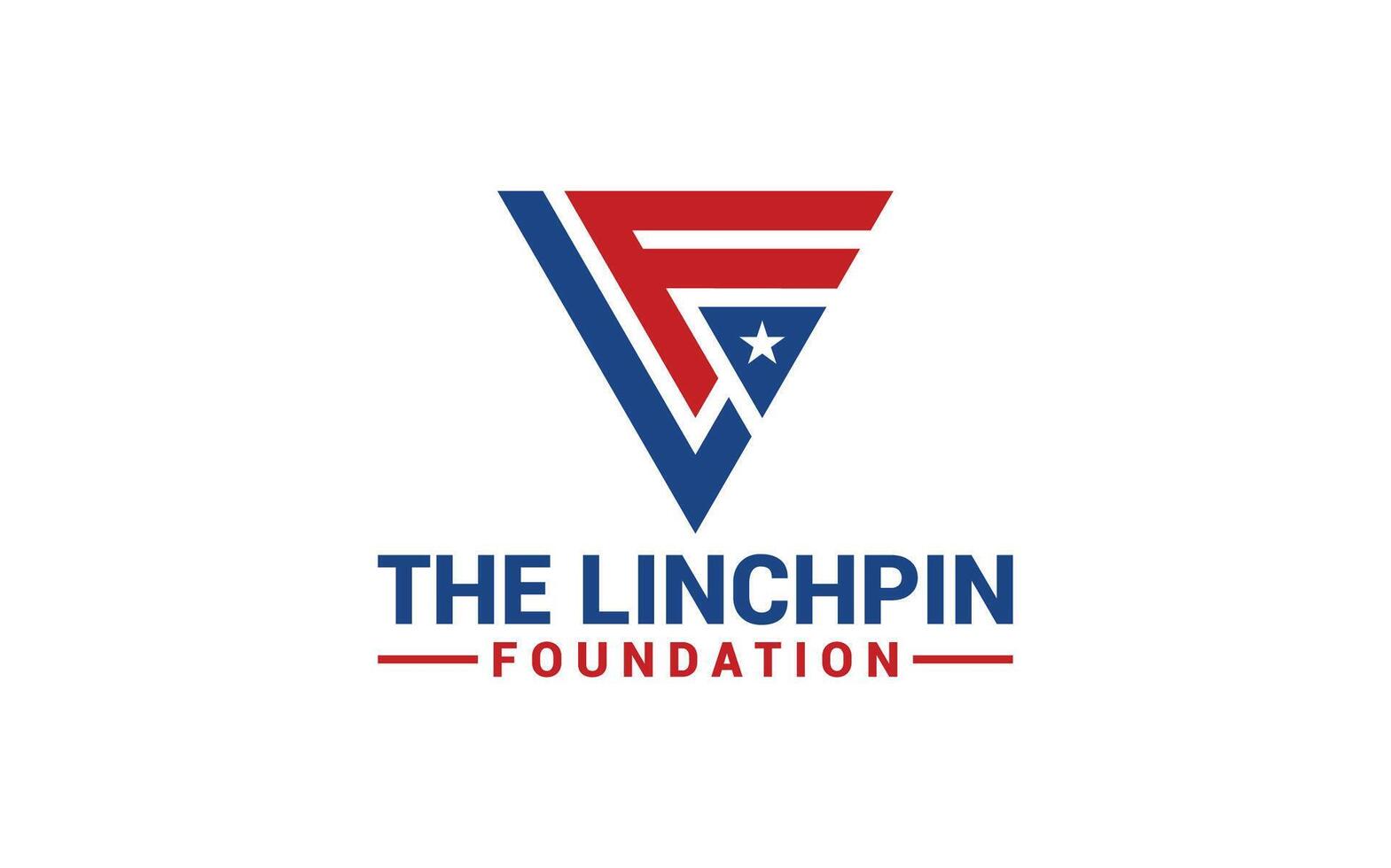 Initial LF logo symbol of veterans vector