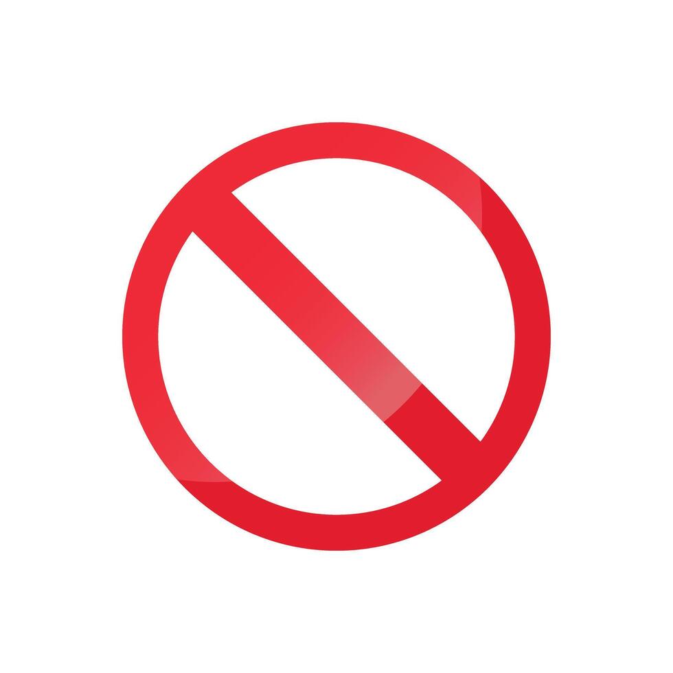 Stop icon in flat style. Warning symbol illustration on isolated background. Do not enter sign business concept. vector