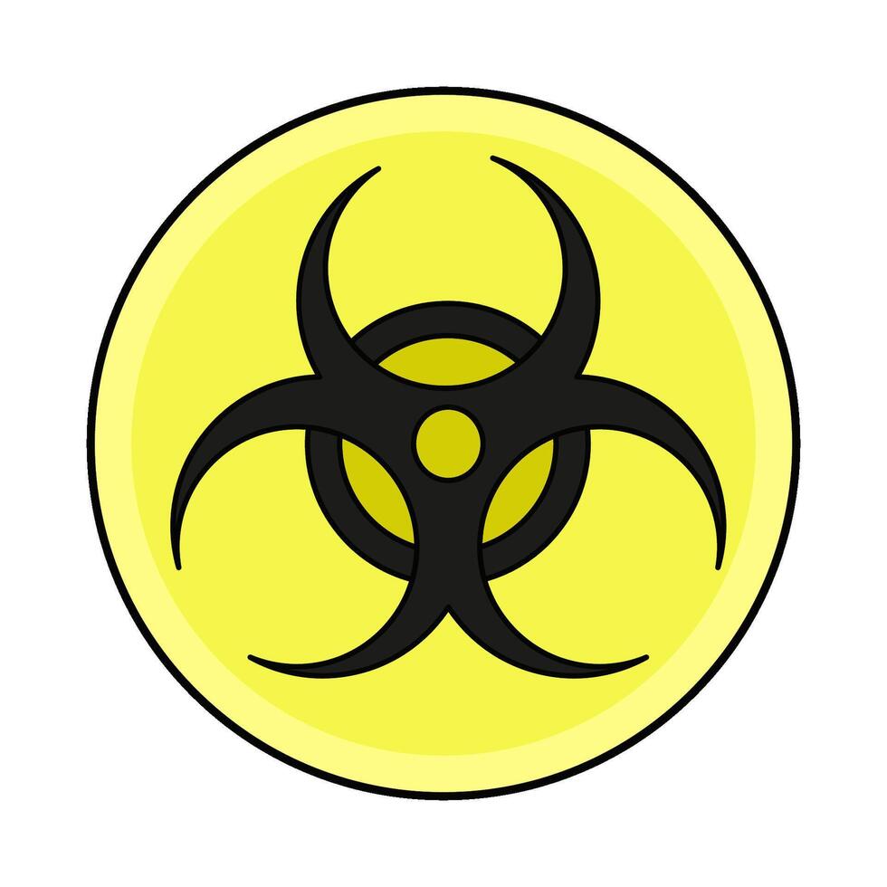 illustration of biohazard vector