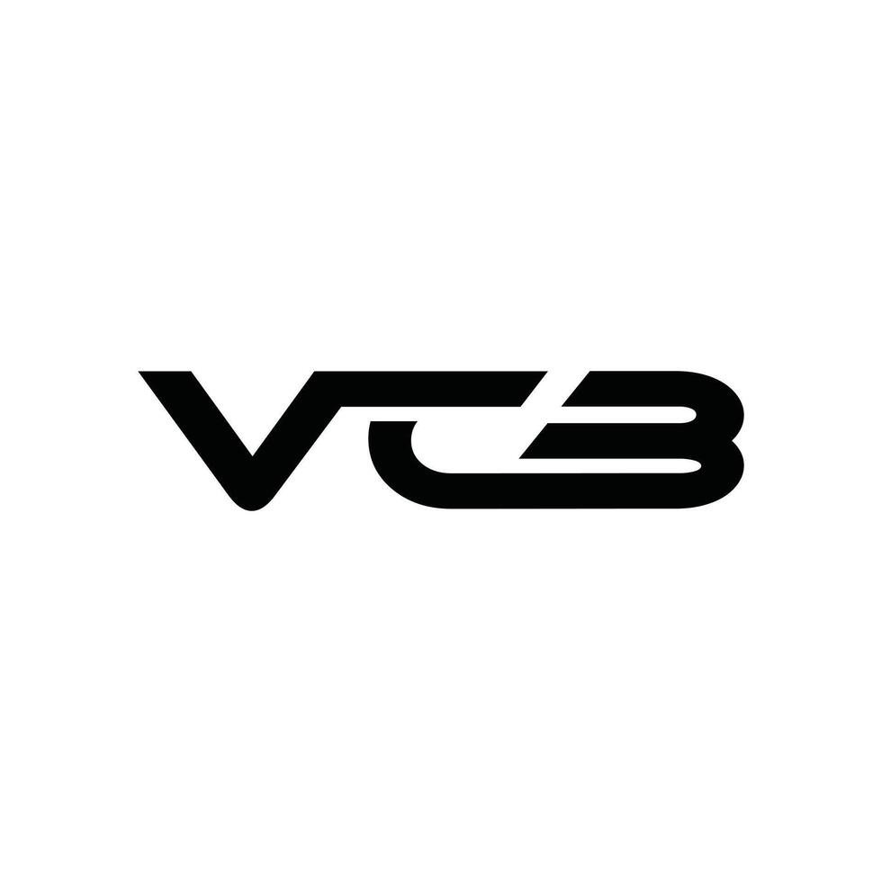 Letter VCB Modern Geometric Business Icon Creative Design Template Logo vector