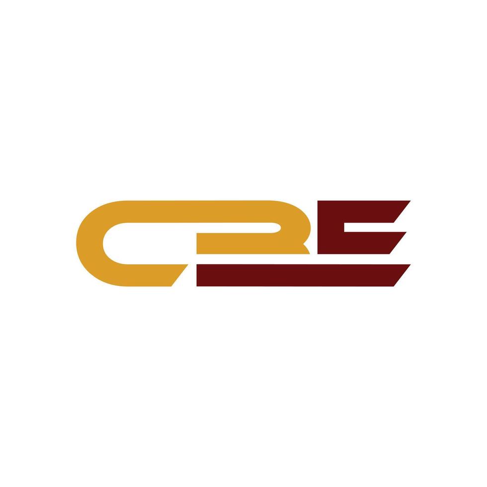 Initial CBE Geometric Simplicity Business Icon Technology Creative Design Logo vector