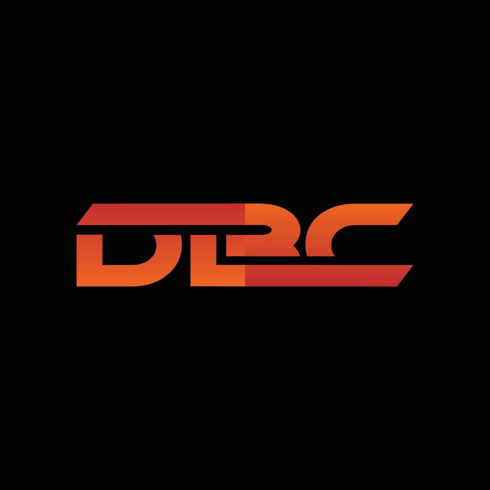 Initial DBC Modern Geometric Creative Design Template Icon Logo vector