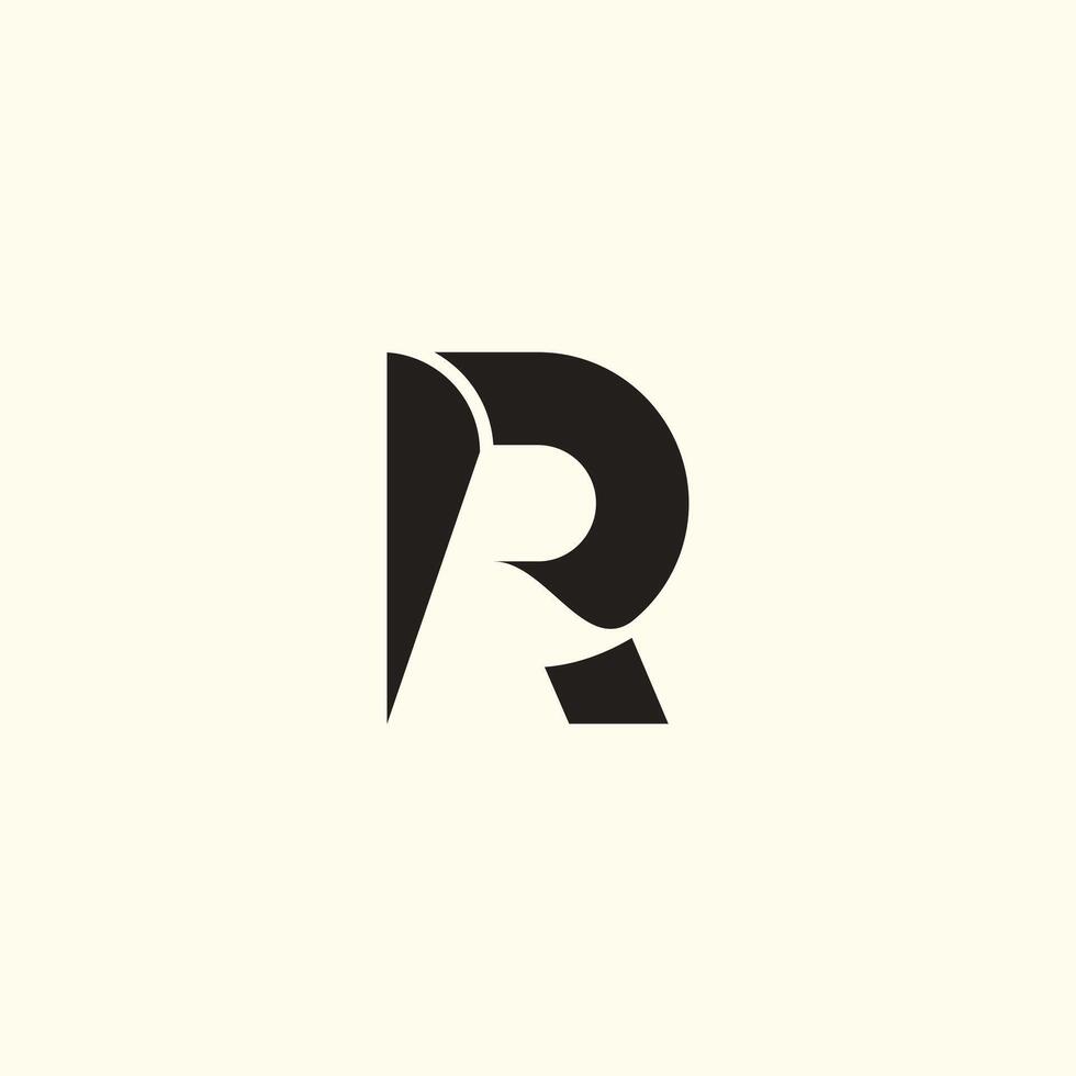 Letter R logo design for business with modern idea vector