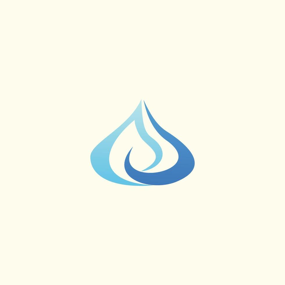 Water drop logo icon vector