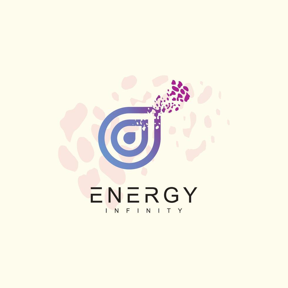 Energy icon logo design with creative modern unique style Premium vector