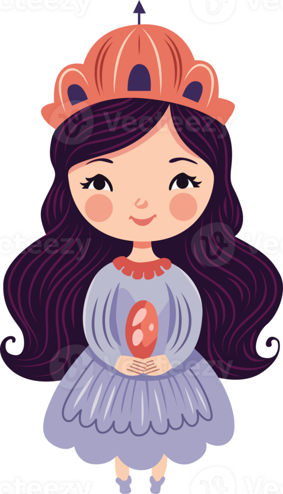 A whimsical doll in format, featuring vibrant colors and playful details, perfect for adding a charming and imaginative touch to any digital project or design png