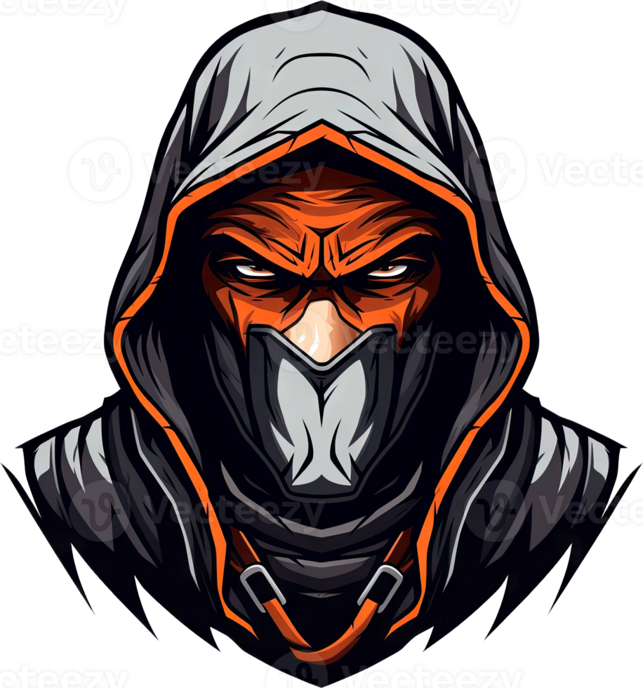 Mysterious hooded half - masked male adventurer, medieval fantasy png