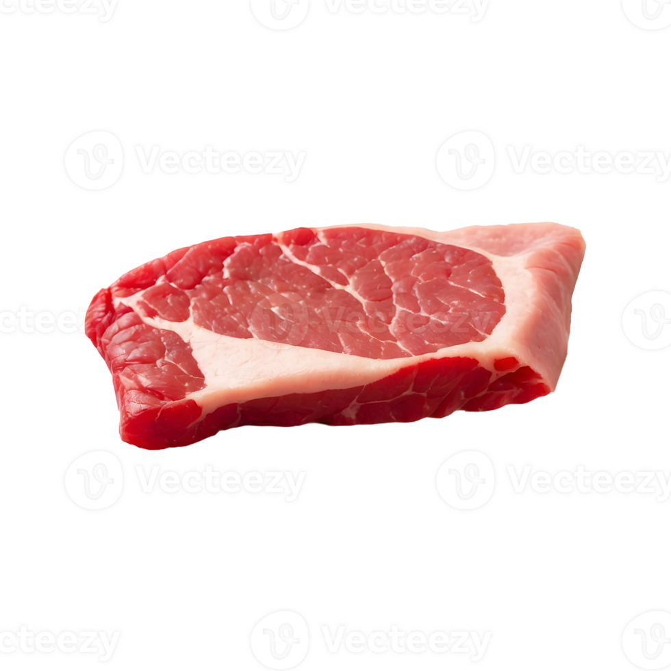 Fresh Cuts Raw Meats Isolated on a Transparent Background png