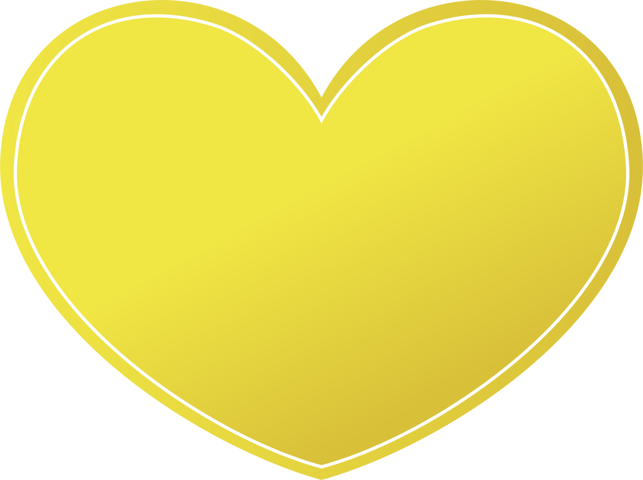 Heart shape gold color png