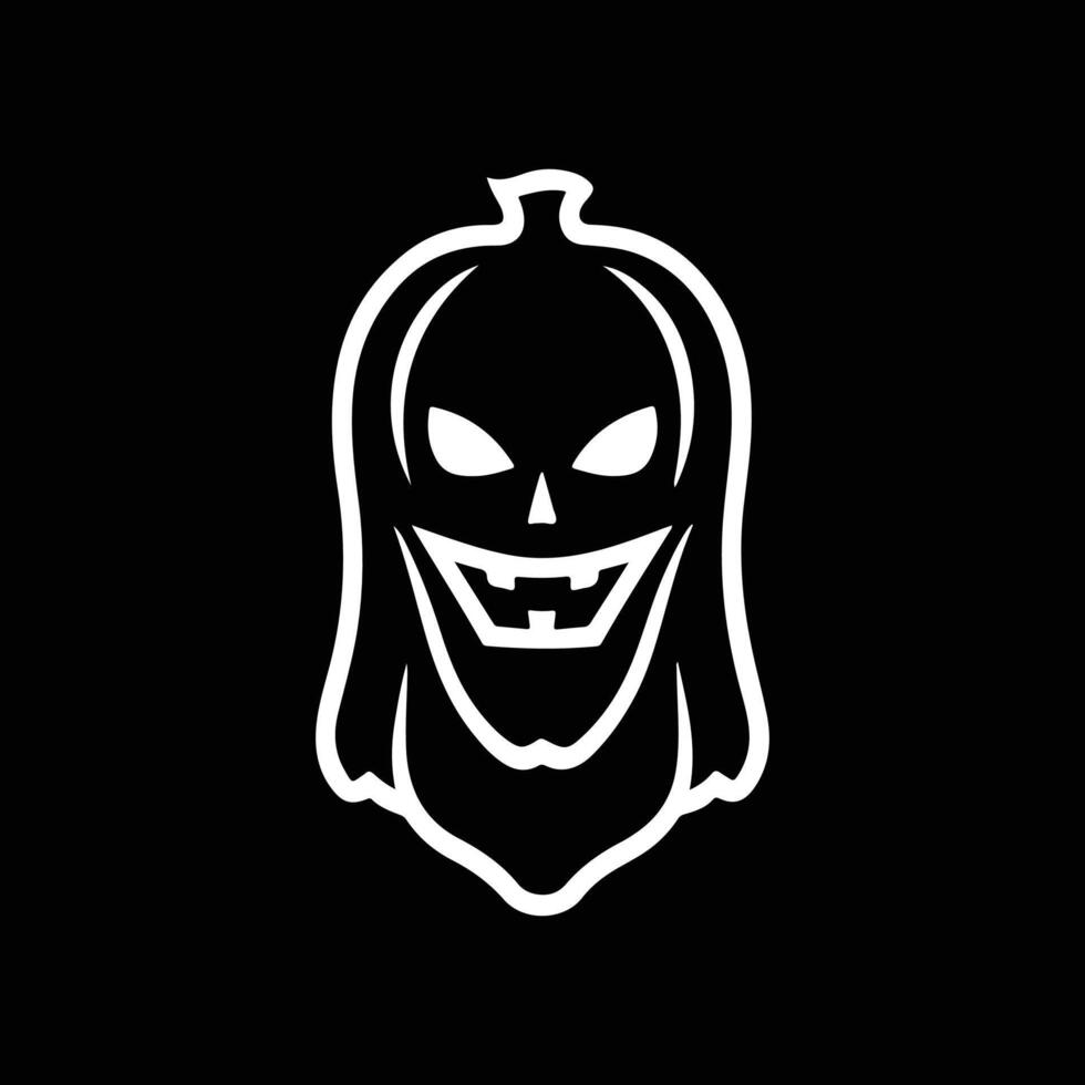 Halloween Christ art logo silhouette icon design black and white color vector