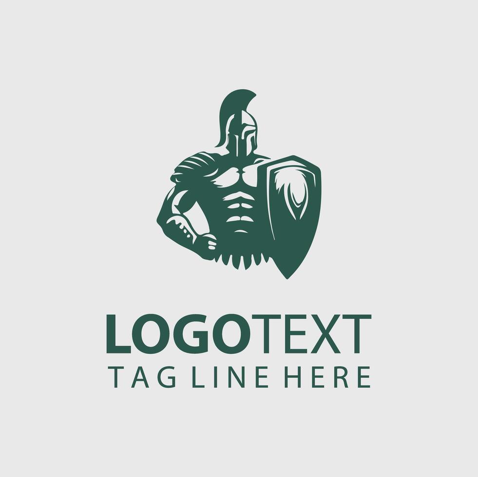 Gladiator Logo Illustrations vector