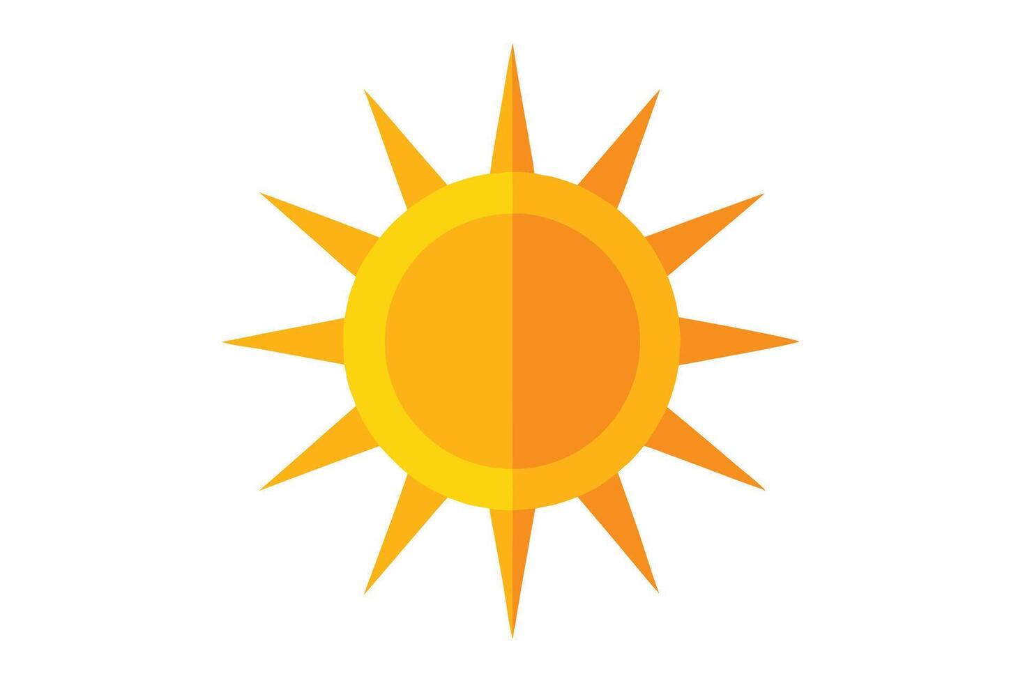 art of Sun on white background vector