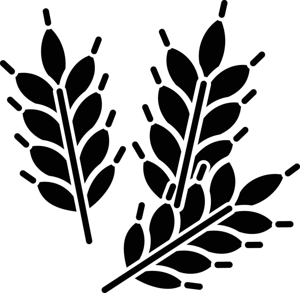 Crop solid glyph illustration vector
