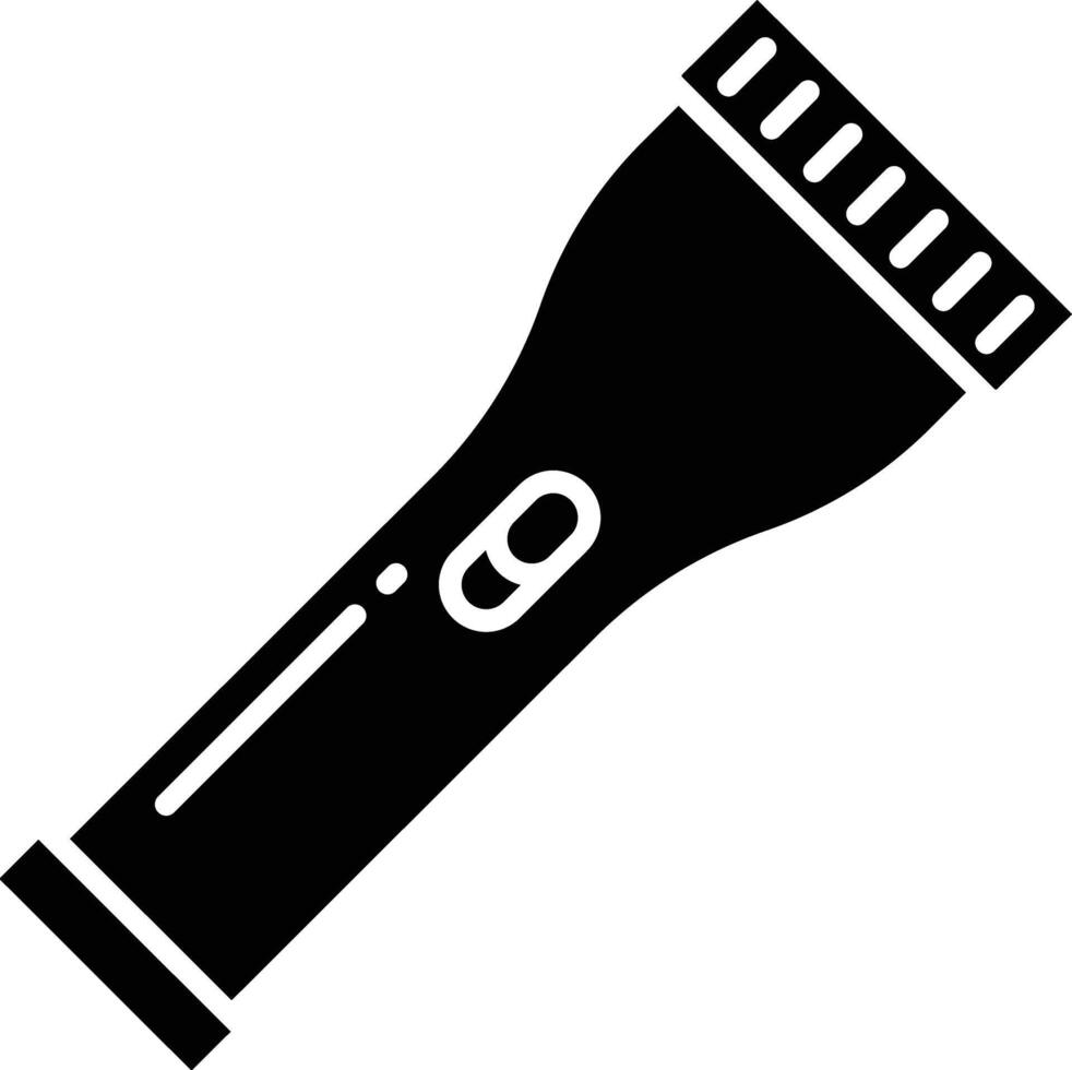 Torch solid glyph illustration vector