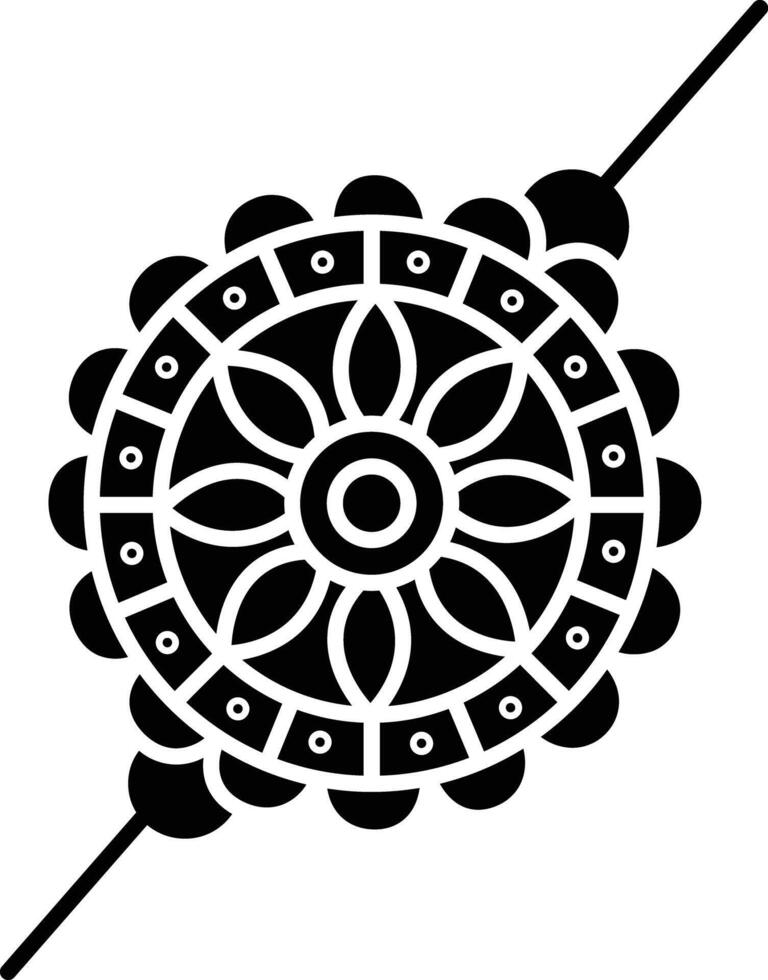 Rakhi solid glyph illustration vector