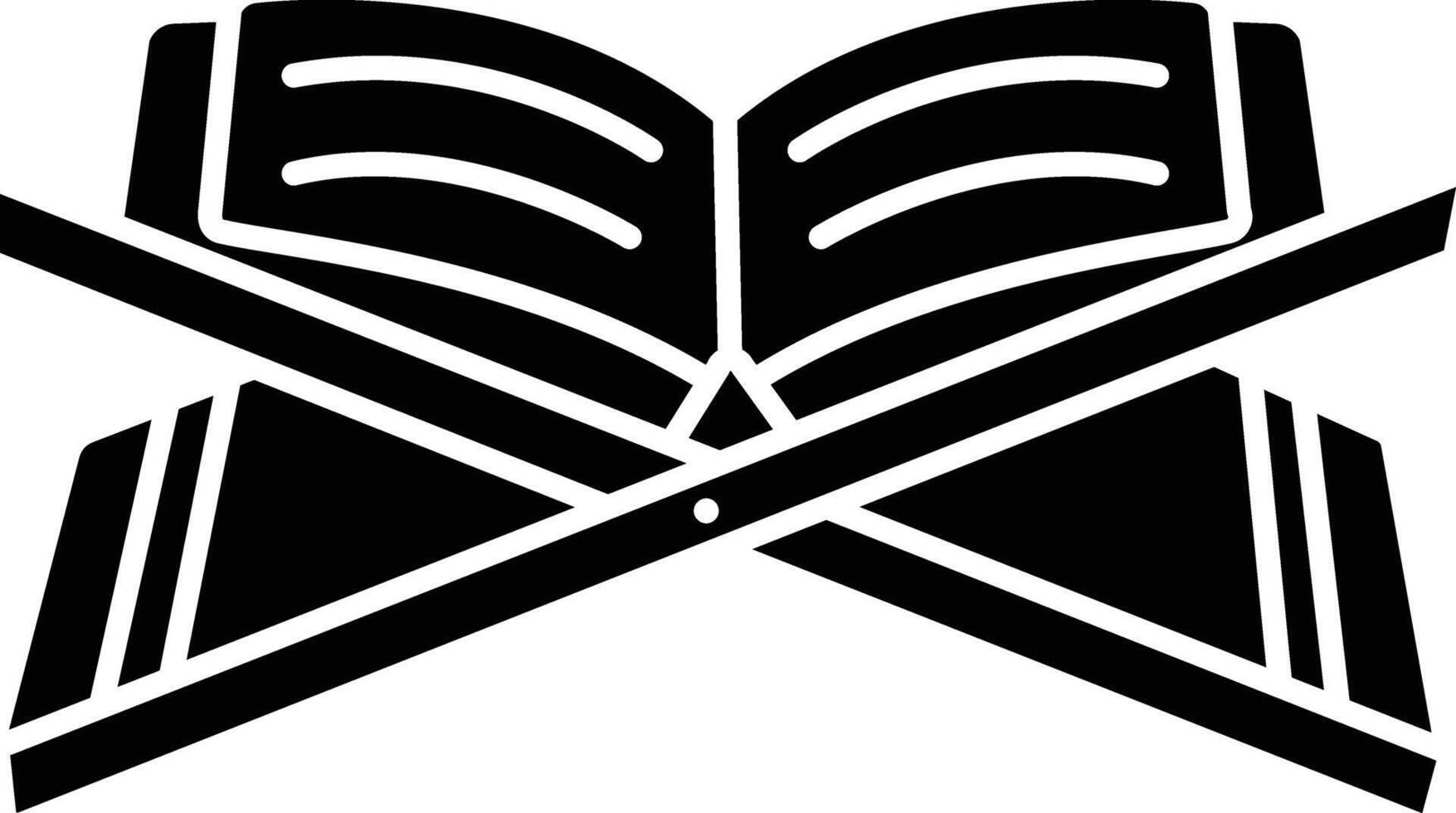 Bhagavadgeeta book solid glyph illustration vector