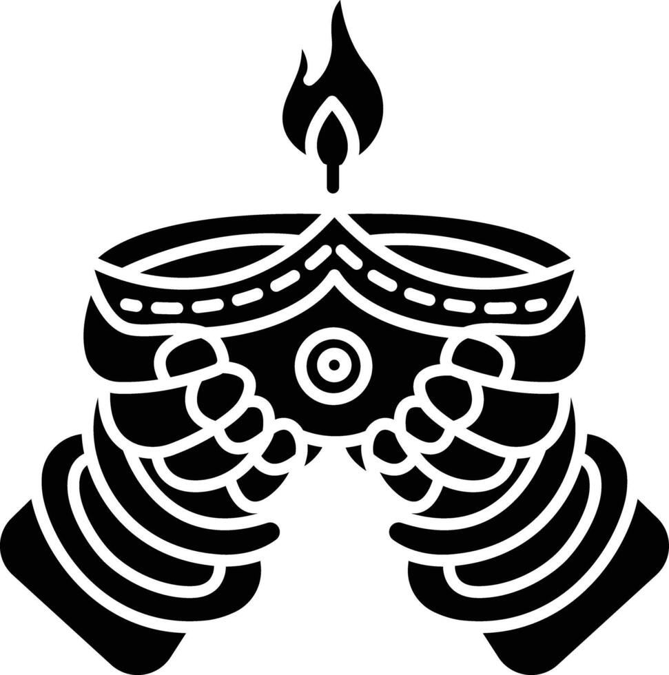 Dia solid glyph illustration vector