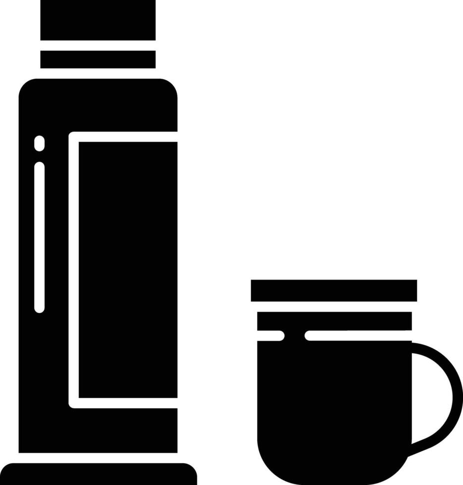 Coffee solid glyph illustration vector
