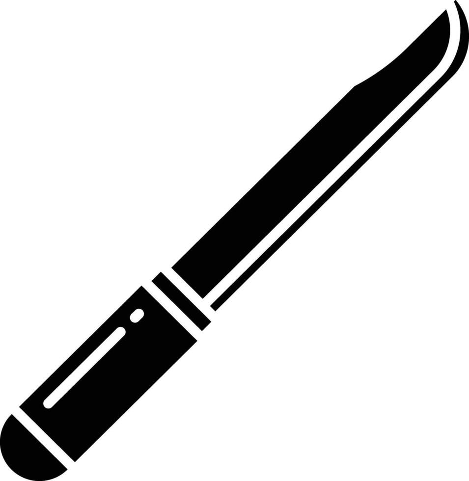 Pocket Knife solid glyph illustration vector