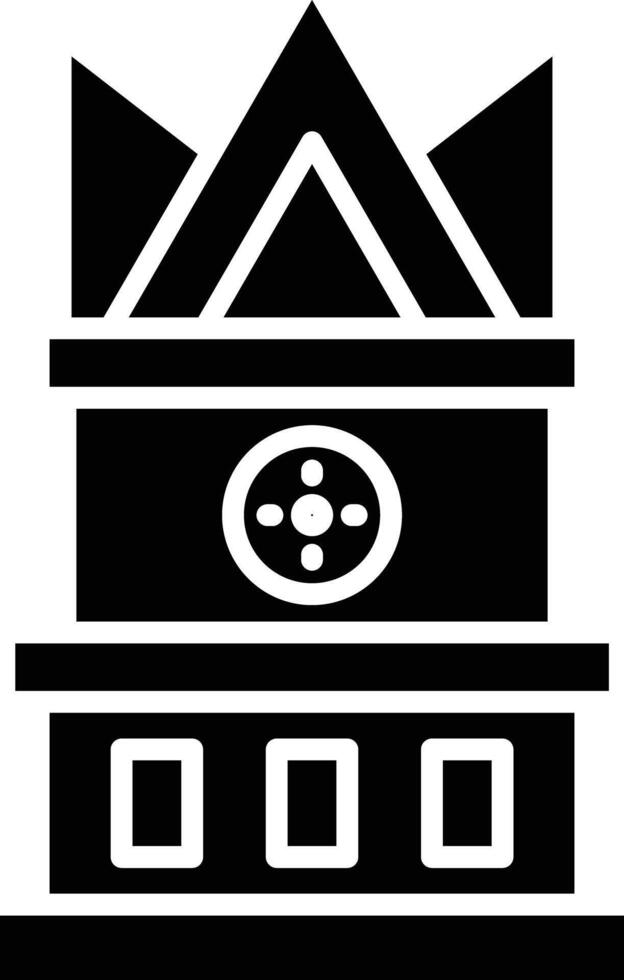 Bukit Tinggi solid glyph illustration vector