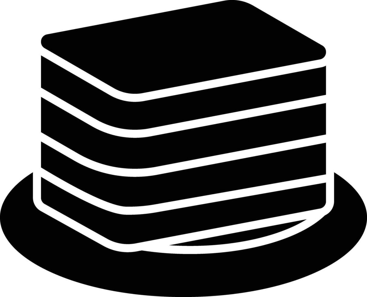 Lapis Cake solid glyph illustration vector