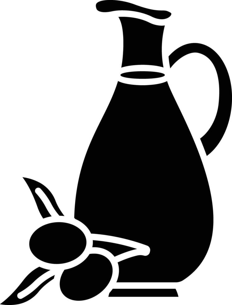 Olive Oil solid glyph illustration vector