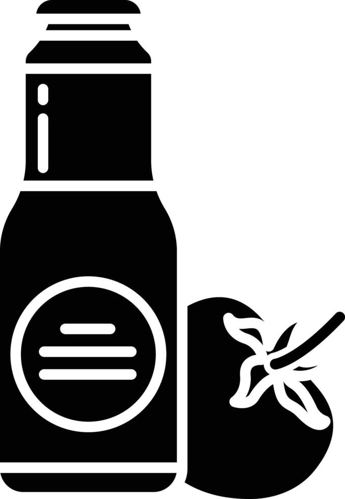 Sauce solid glyph illustration vector
