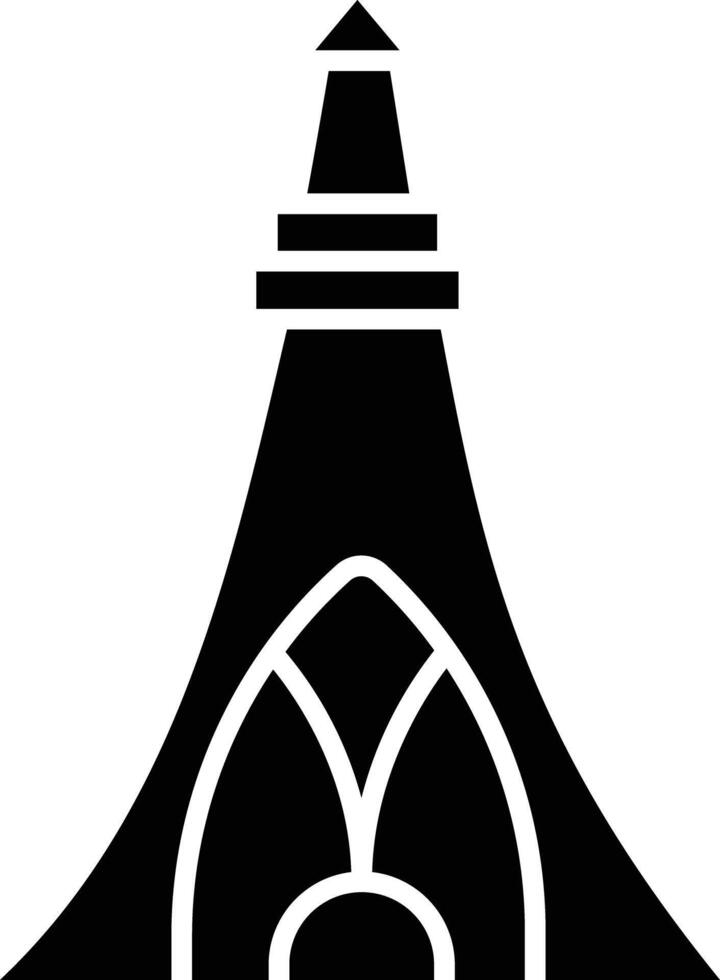 Uhuru Gardens solid glyph illustration vector