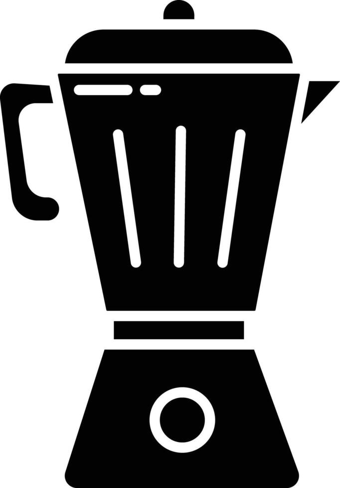 Coffee Pot solid glyph illustration vector