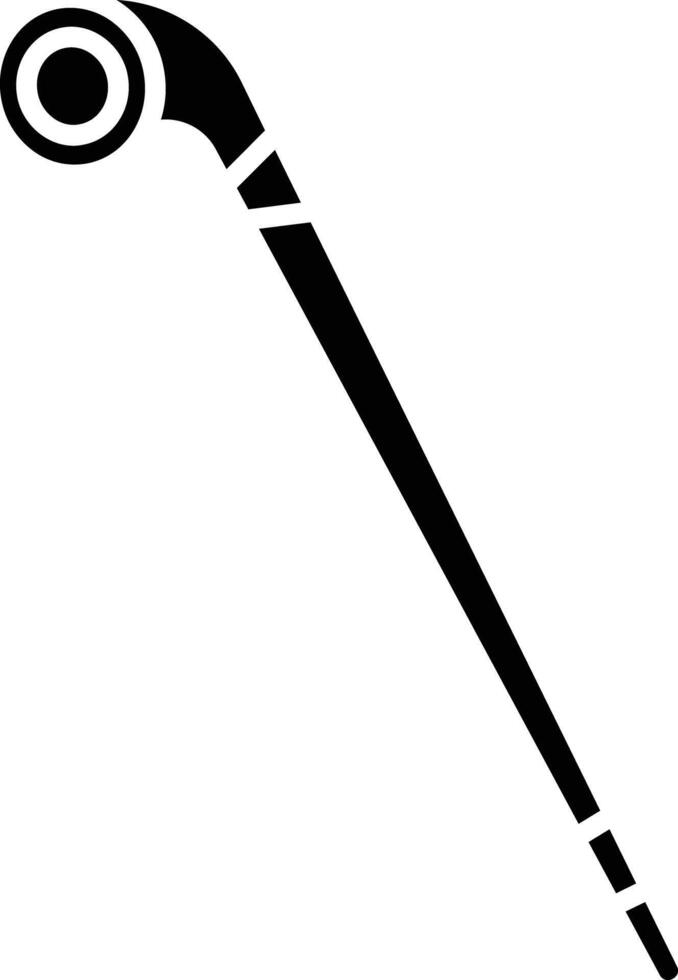 Knobkerrie solid glyph illustration vector