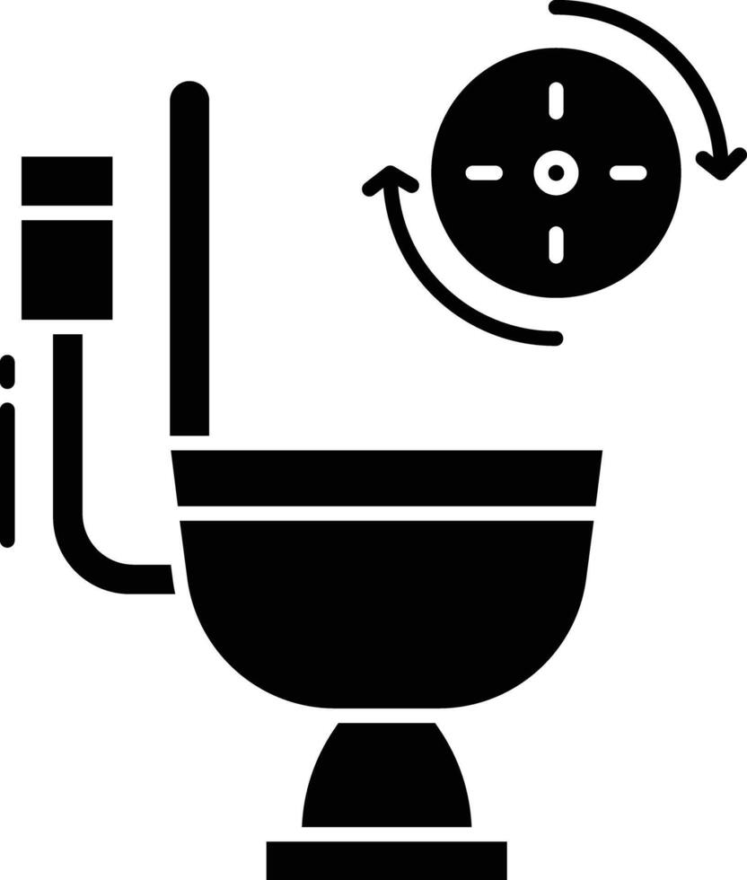 Diarrhea solid glyph illustration vector