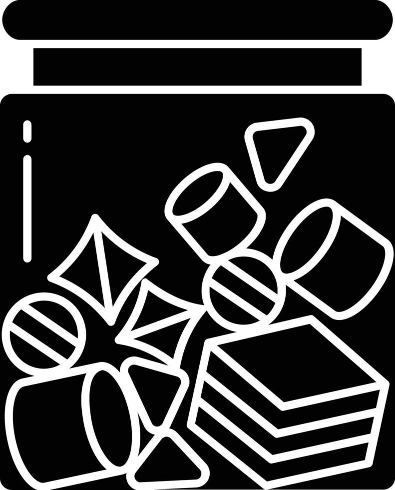 LowCarb Gummy solid glyph illustration vector