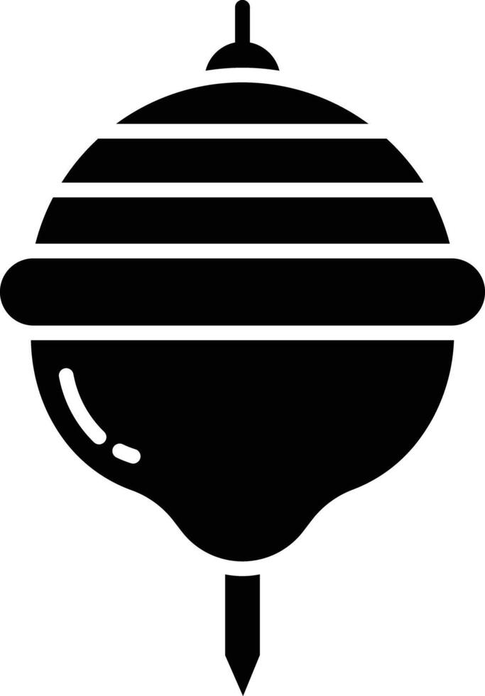 Spinner solid glyph illustration vector