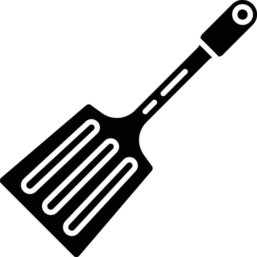 Spatula solid glyph illustration vector