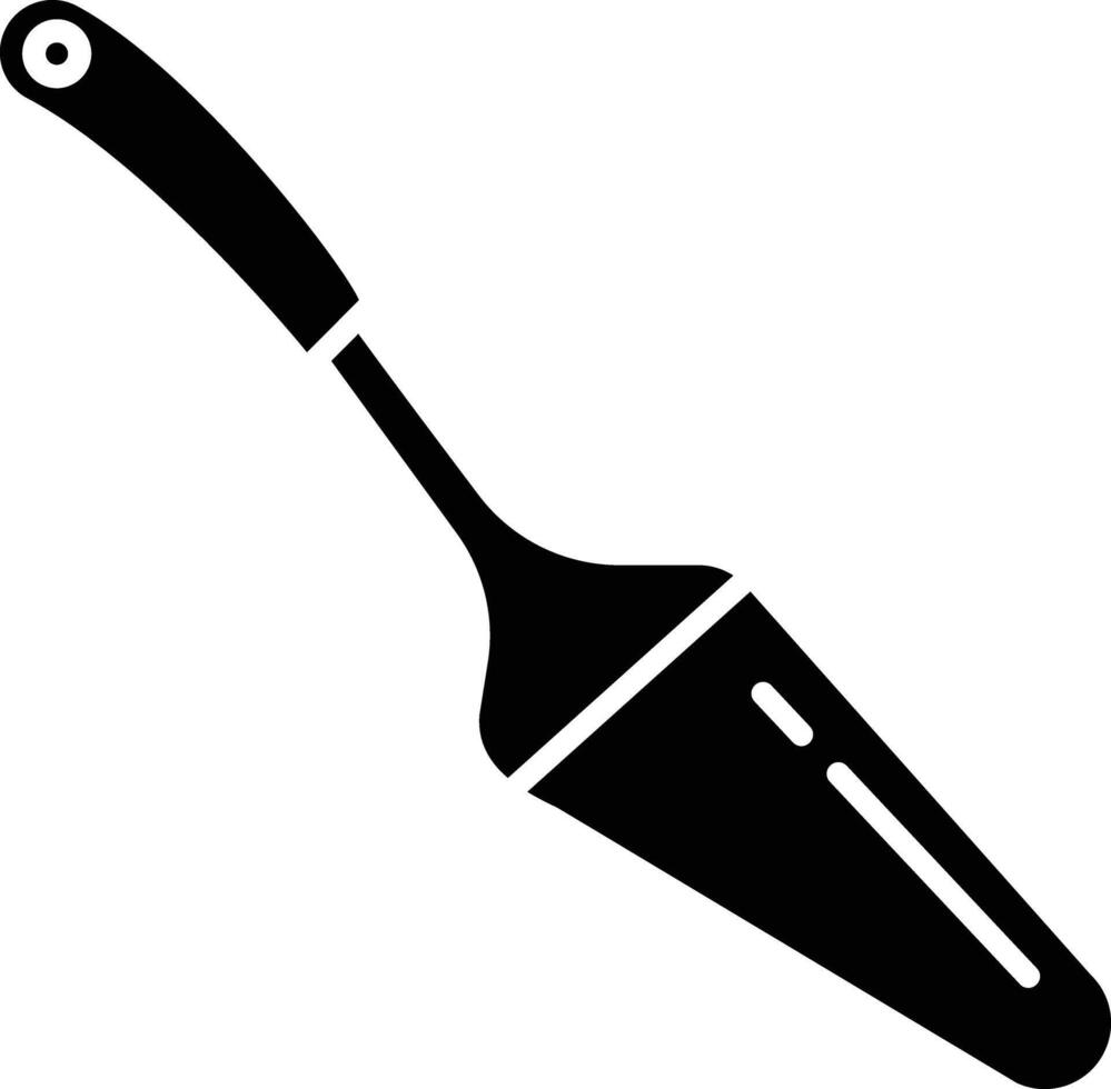Cake Slicer solid glyph illustration vector