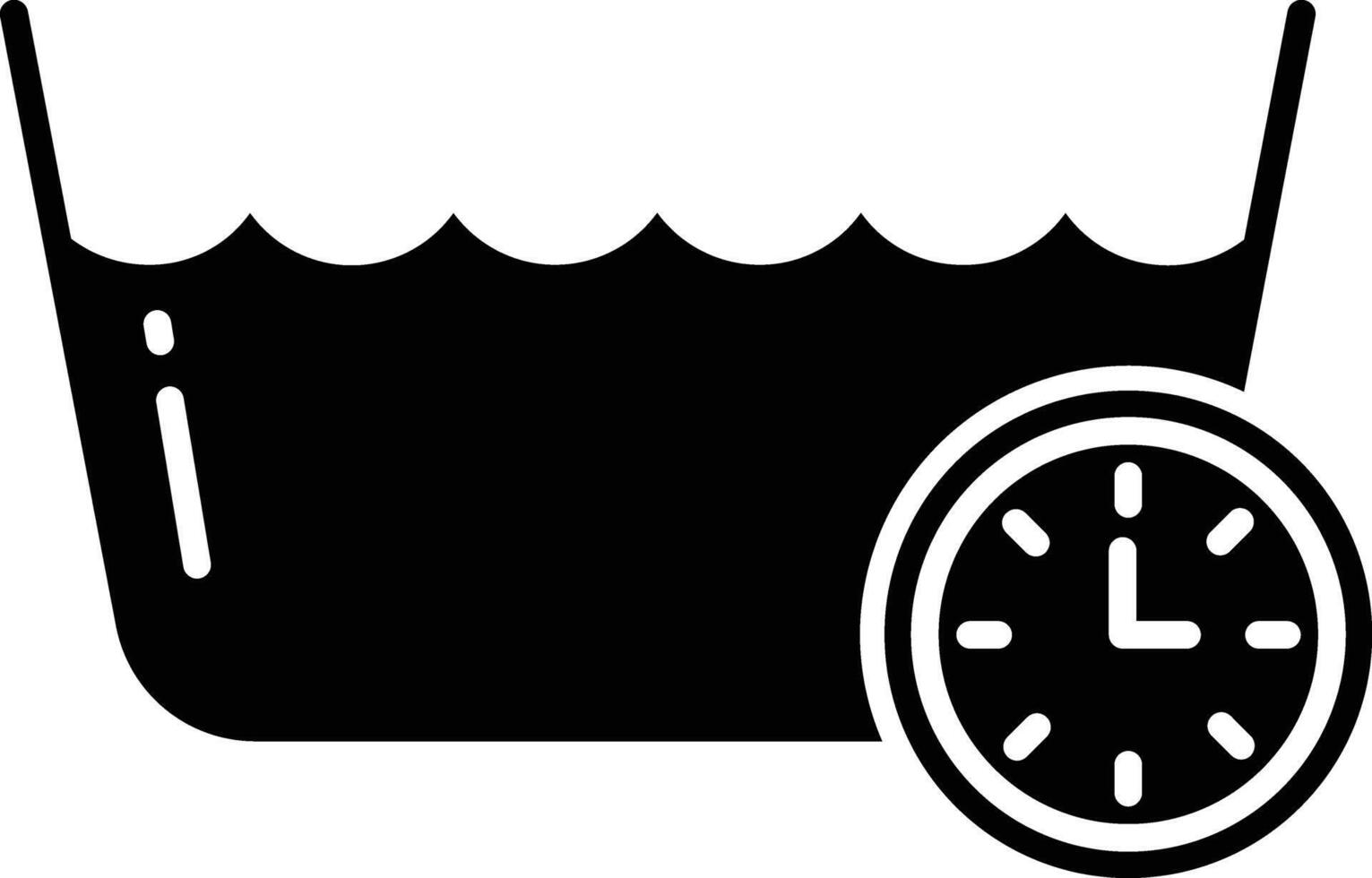 Washing Temperature solid glyph illustration vector