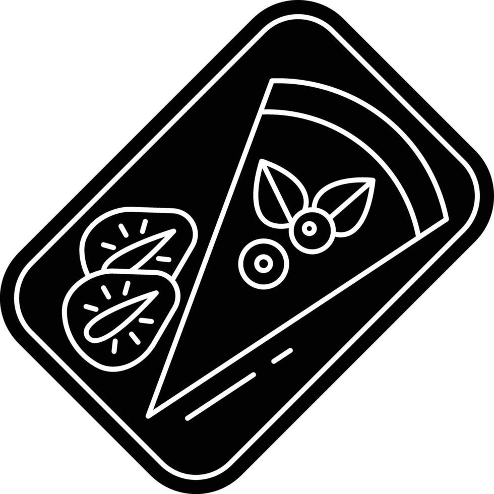 Cake solid glyph illustration vector