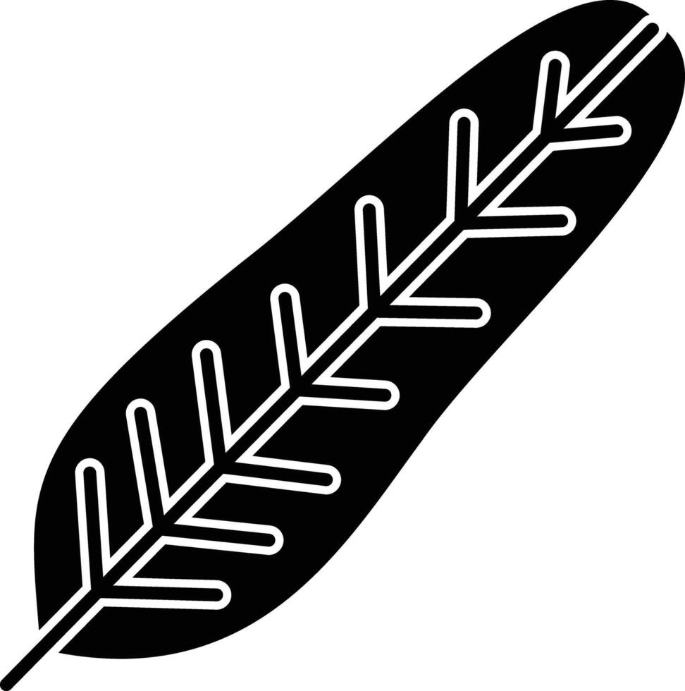 Banana solid glyph illustration vector